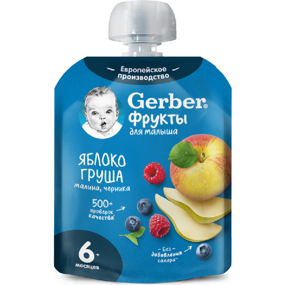 Фруктовое пюре «Gerber» фруктово-ягодный микс,  с 6 месяцев, 90 г