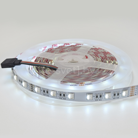 Светодиодная лента SMD 5050, 60led/m, 12.8W/m, 24V, IP20, Standart, RGBW, LP