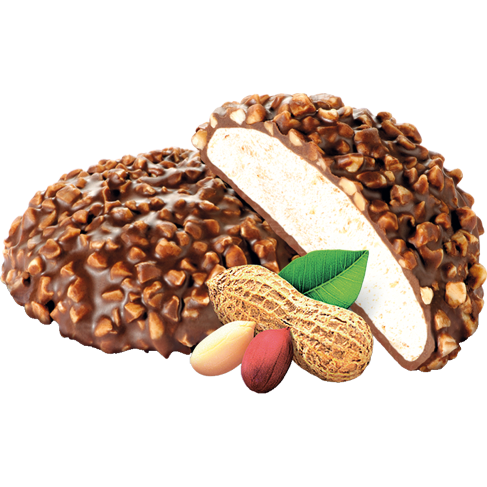  Зефир гла­зи­ро­ван­ный «Шо­ко­ла­до­во» с ара­хи­сом, 1 кг