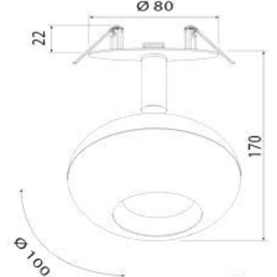 Точечный светильник «Elektrostandard» 9926 LED 12W 4200K, черный, a053738