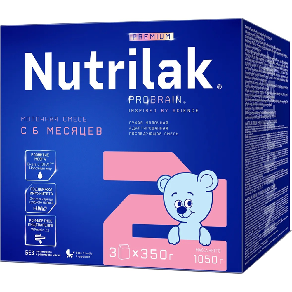 Смесь молочная сухая «Nutrilak» Premium 2, 1050 г #0