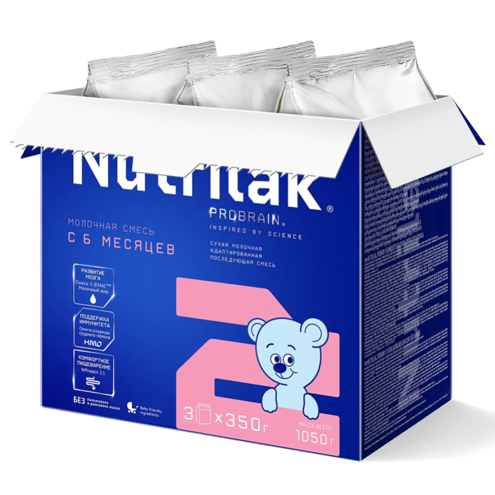 Смесь молочная сухая «Nutrilak» Premium 2, 1050 г #1