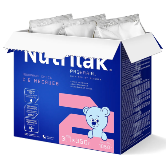 Смесь молочная сухая «Nutrilak» Premium 2, 1050 г