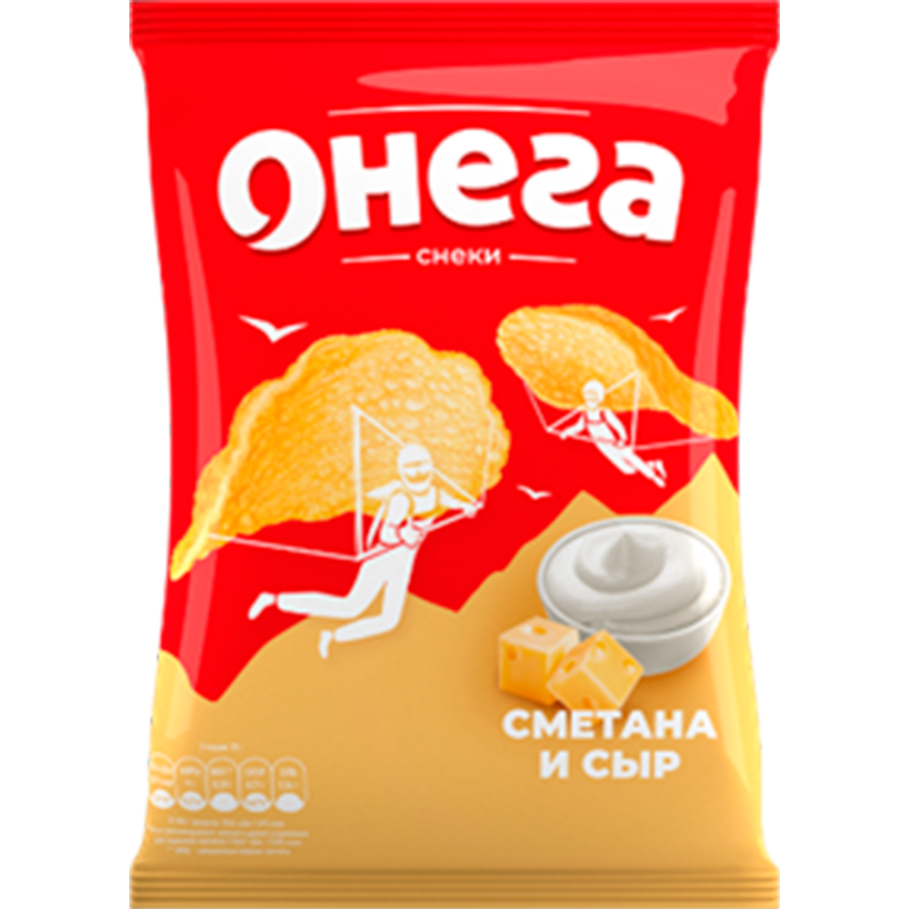 Снеки «Онега» со вкусом сметаны и сыра, 70 г #0