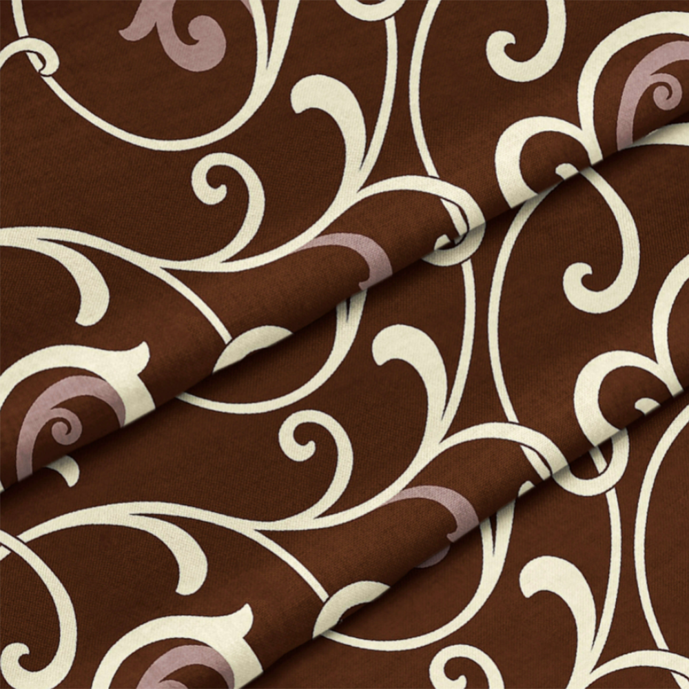 Наволочка «Samsara» Завитки шоколад, 70x70, 7070Н-6