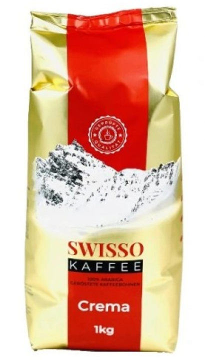 2 кг кофе зернового (100 % арабика) Swisso Kaffee Reich Rosten (1 кг)+ Swisso Crema (1 кг)