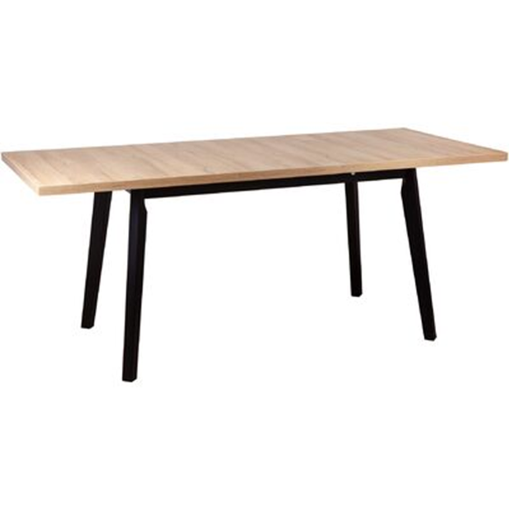 Обеденный стол «Drewmix» Oslo 5, дуб грендсон/чёрный, 69882, 180х80х75 см