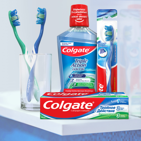 Ополаскиватель для полости рта «Colgate» Тройное действие, 500 мл