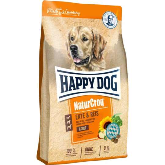 Корм для собак «Happy Dog» NaturCroq Ente&Reis, 61301, утка/рис, 11 кг