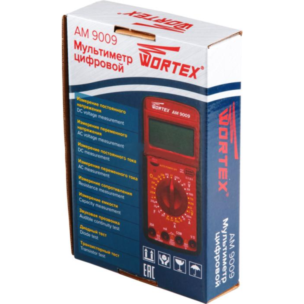 Мультиметр цифровой «Wortex» AM 9009, AM9009000014
