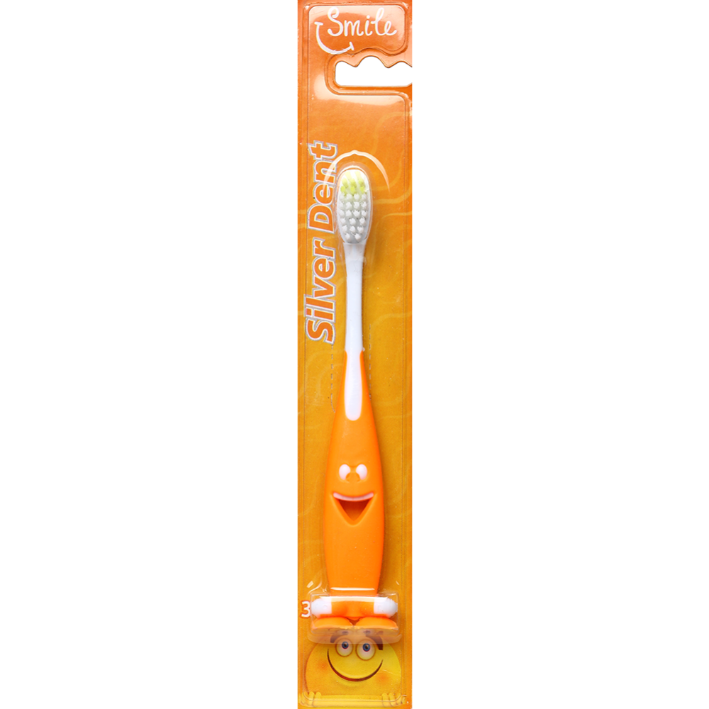 Детская зубная щетка «SilverDent» Smile Kid 889 M, оранжевая #0