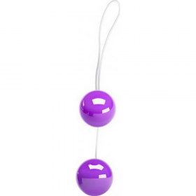 Аналь­но-ва­ги­наль­ные шарики «Twins Ball» фи­о­ле­то­вые.