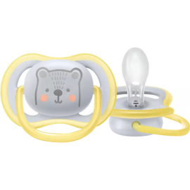 Пустышка «Philips Avent» Ultra Air, SCF086/76, Мишка, 6-18 мес