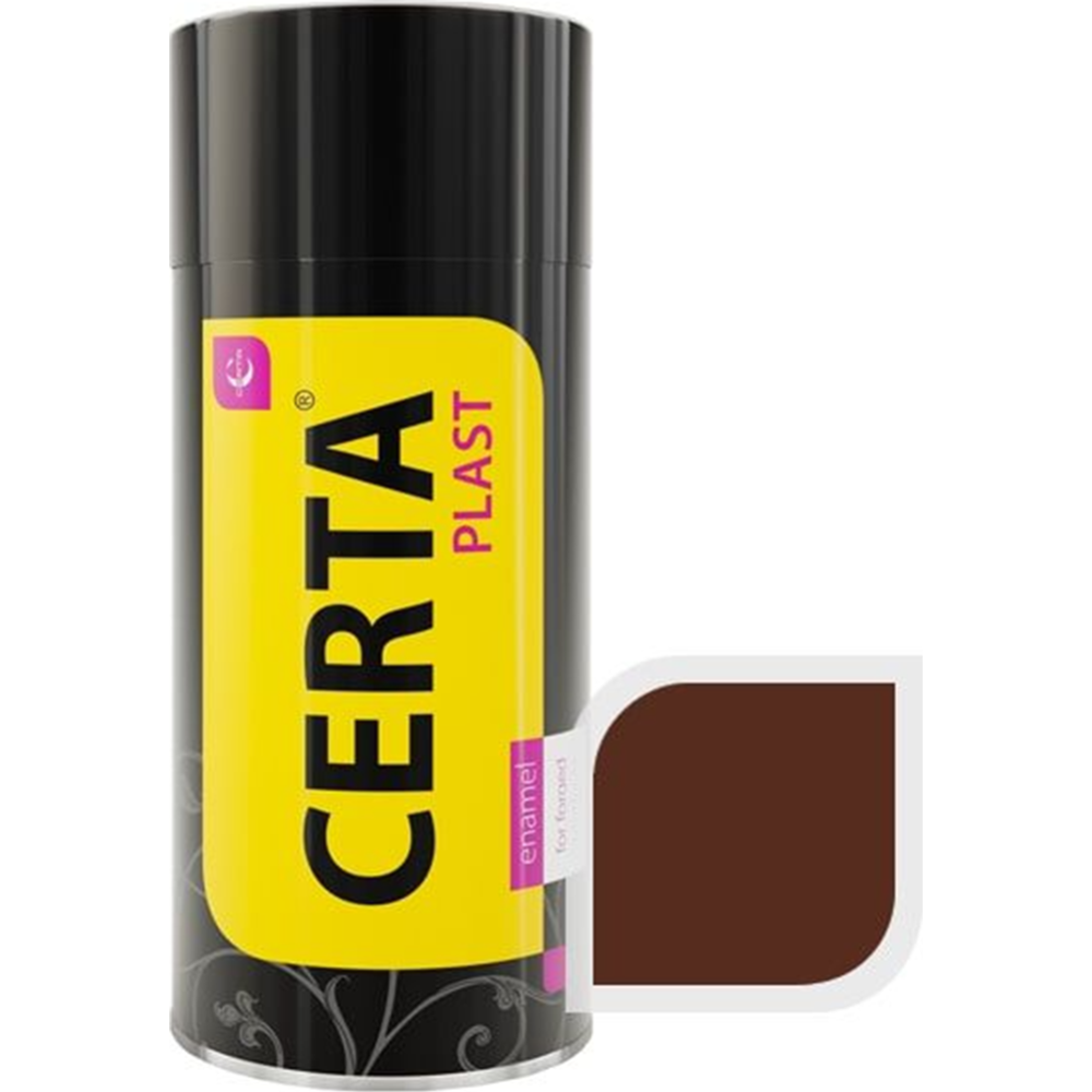 Эмаль по металлу «Certa» Plast, темный шоколад аэрозоль, 520 мл