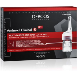 VICHY Dercos Technique AMINEXIL INTENSIVE 5. MEN Средство против выпадения волос широкого спектра действия для мужчин, 21 монодоза