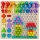 Сортер-мозаика развивающий, 5 в 1, по методу Монтессори, шарики, цифры, пирамидка, BRAUBERG KIDS