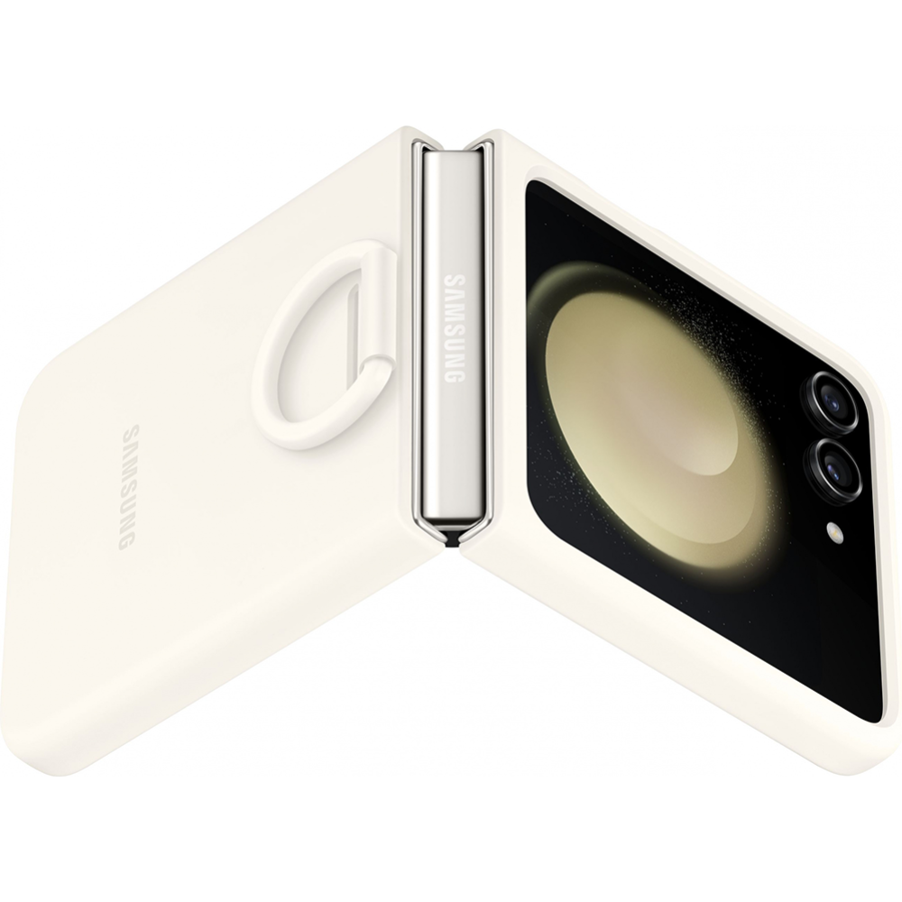 Чехол для телефона «Samsung Mobile» Silicone Case with Ring Flip 5, EF-PF731TUEGRU, кремовый