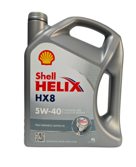 Масло моторное синтетическое SHELL HELIX HX8 5W40 SN 4L