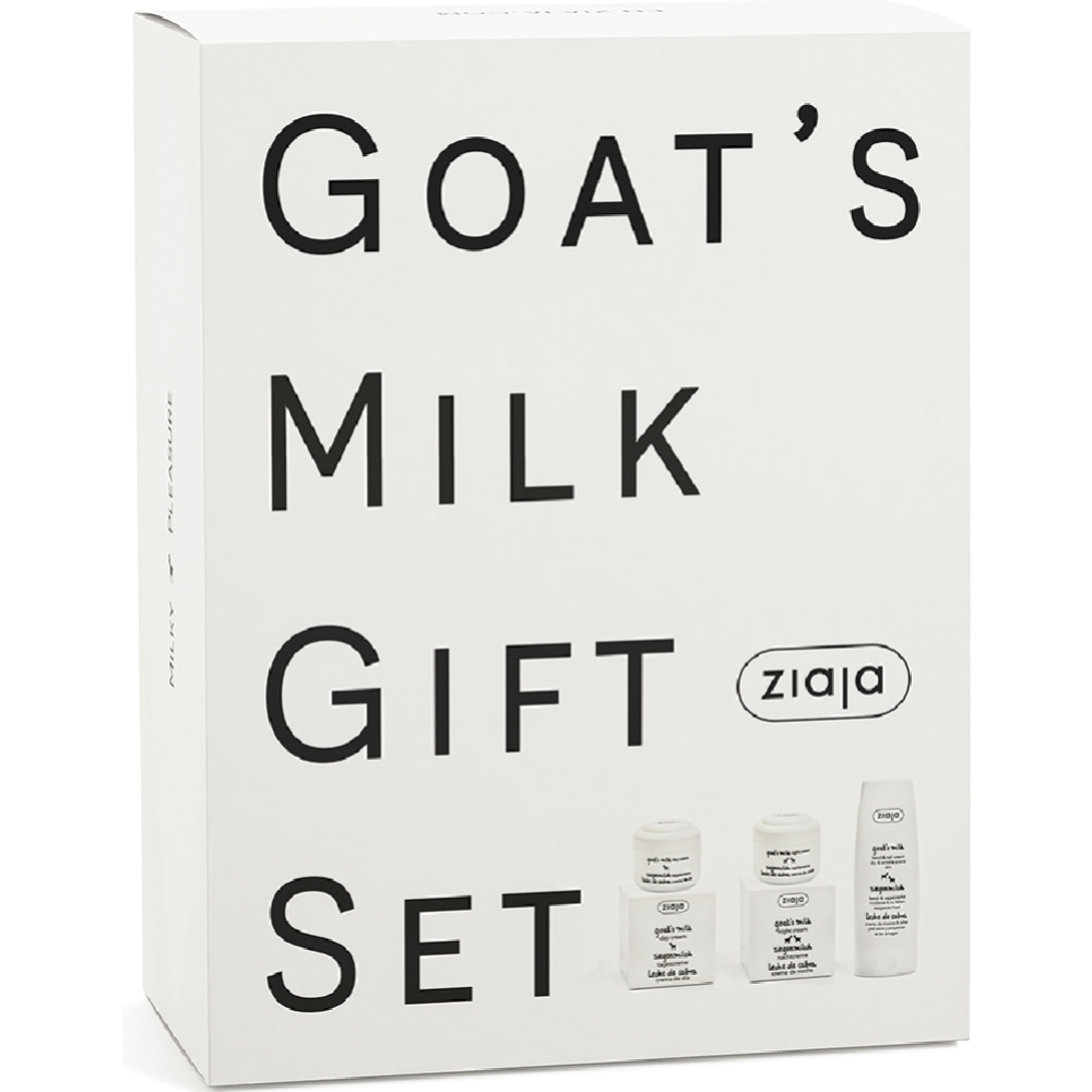 Подарочный набор «Ziaja» Козье молоко, крем для лица 50 мл и  крем для рук 80 мл #0