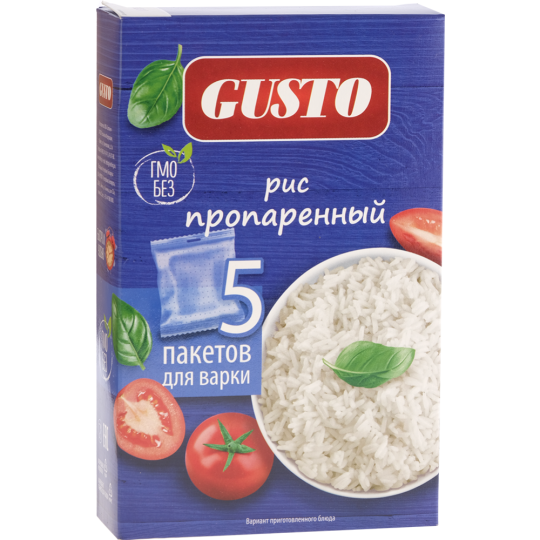 Крупа рисовая «Gusto» пропаренная, 400 г