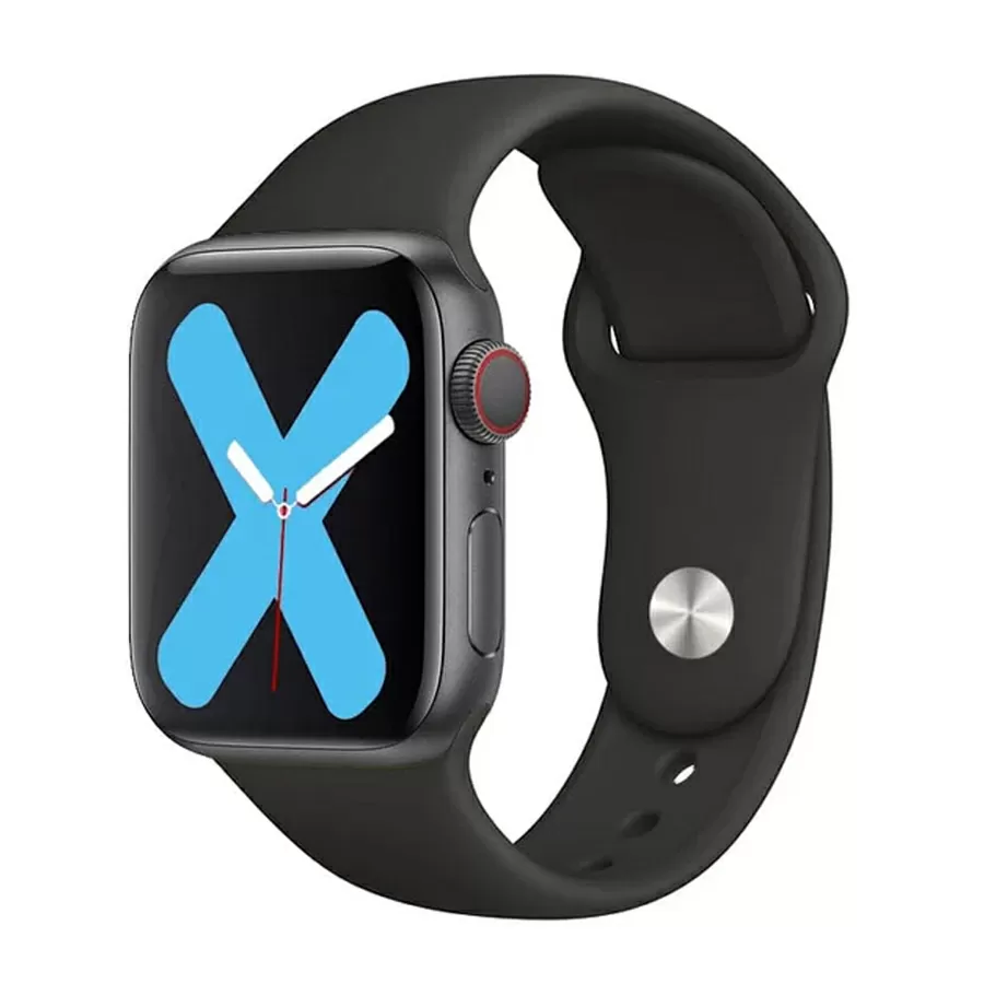 Силиконовый ремешок KST для Apple Watch 42 / 44 / 45 черный