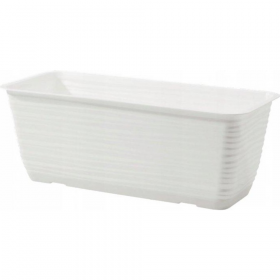 Ящик-кашпо «Formplastic» Sahara, 3180-011, белый, 40 см