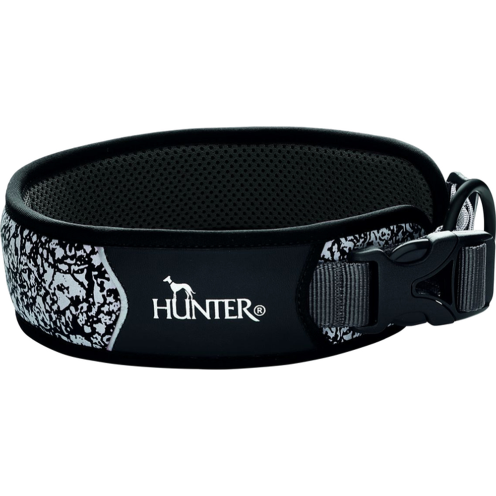 Ошейник «Hunter» Divo Reflect, 68966, 45-55/L, черный/серый