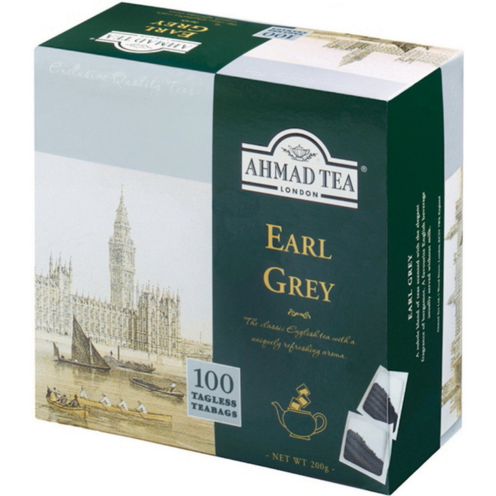 Чай черный «Ahmad Tea» Earl Grey, бергамот, 100х2 г