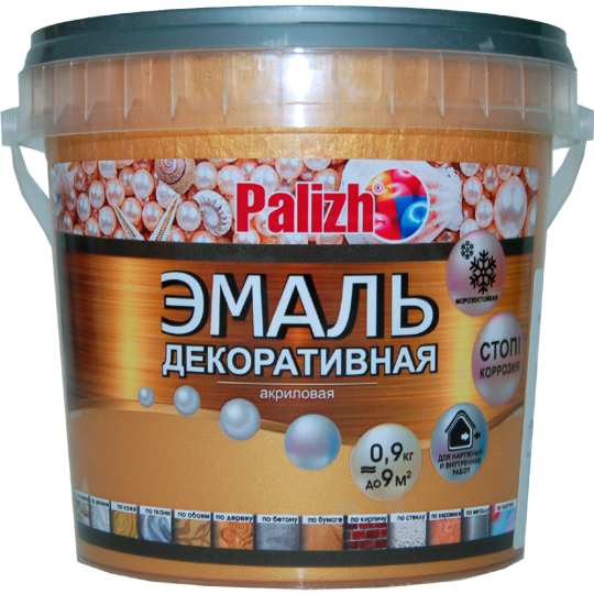 Эмаль «Palizh» Декоративная, античное золото, 900 г