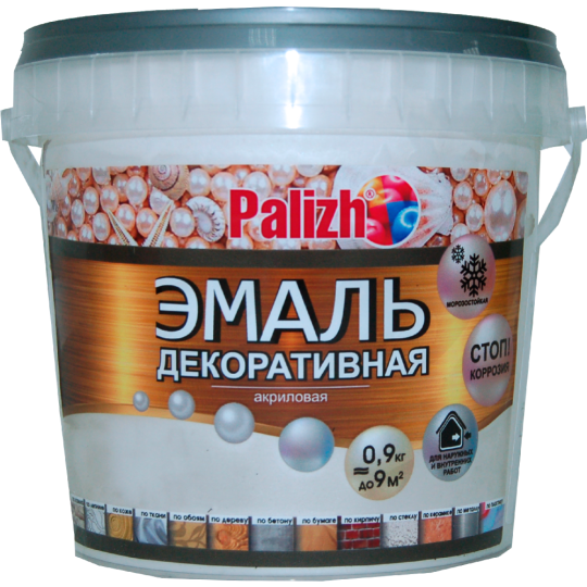 Эмаль «Palizh» Декоративная, белый жемчуг, 900 г