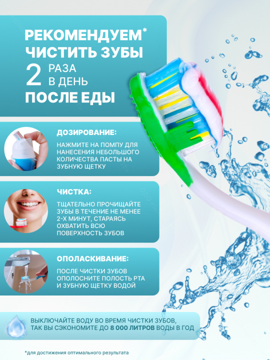 Зубная паста Aquafresh с дозатором отбеливающая, 100 мл, 2 шт