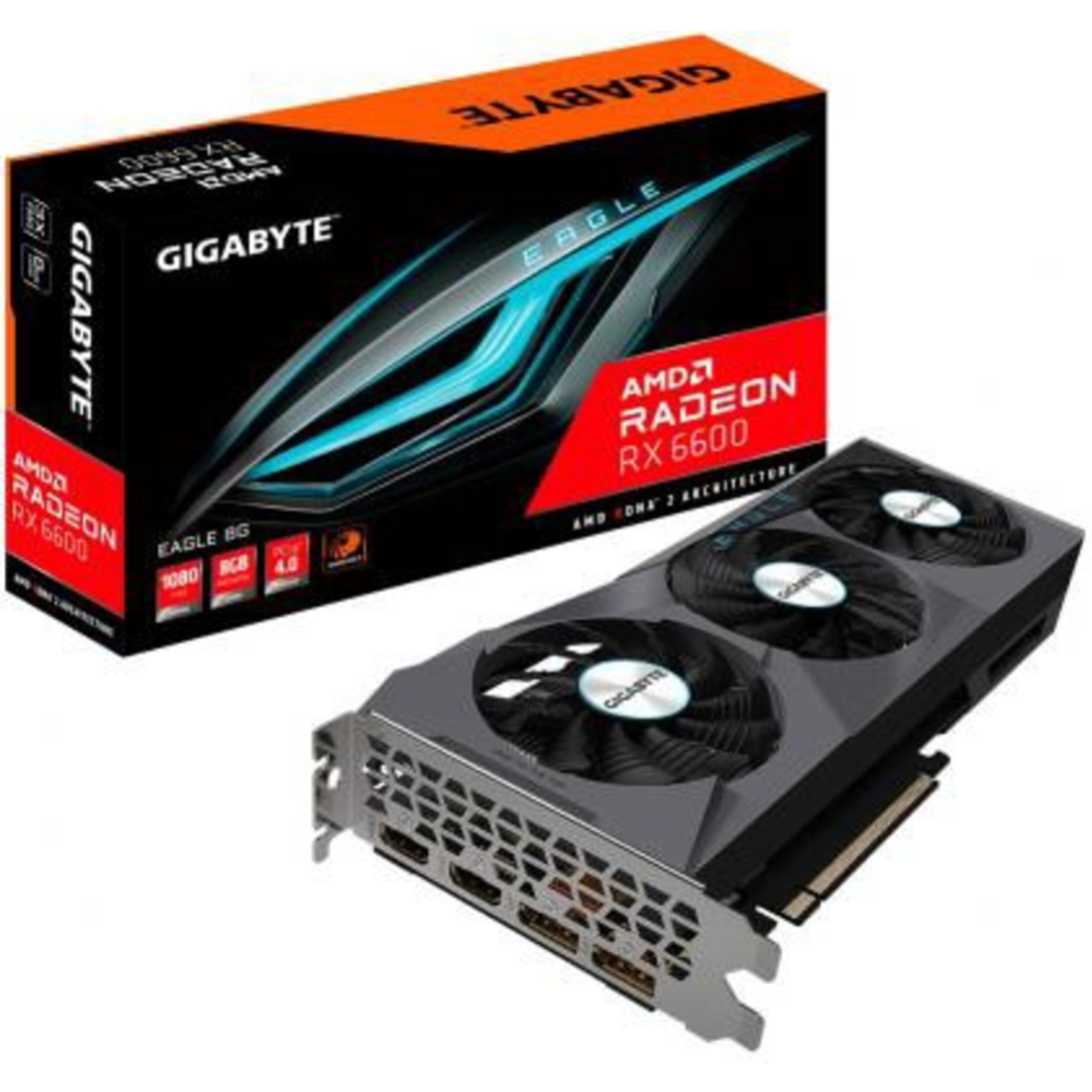 Видеокарта «Gigabyte» Radeon RX 6600 Eagle 8G, GV-R66EAGLE-8GD