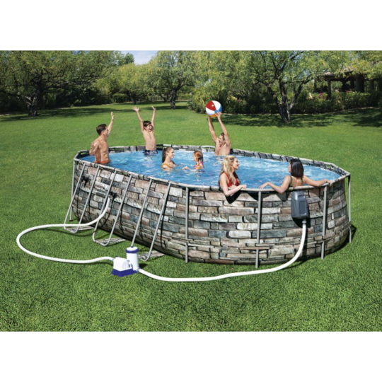 Каркасный бассейн «Bestway» Power Steel Swim Vista, 56719