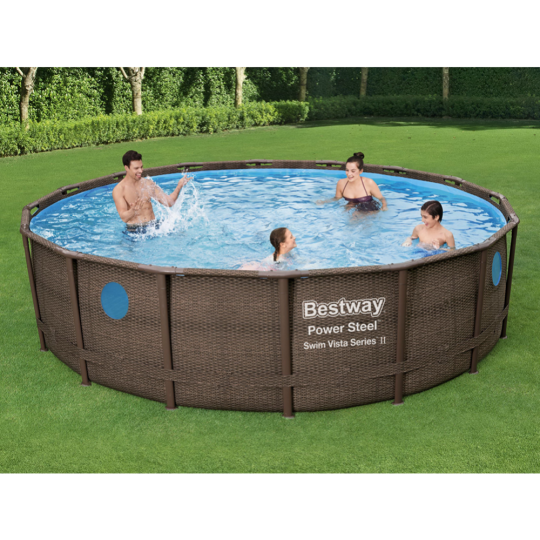 Каркасный бассейн «Bestway» Power Steel Swim Vista, 56725