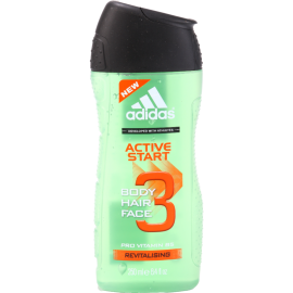 Гель для душа 3в1 «Adidas» Body-Hair-Face, для мужчин, 250 мл