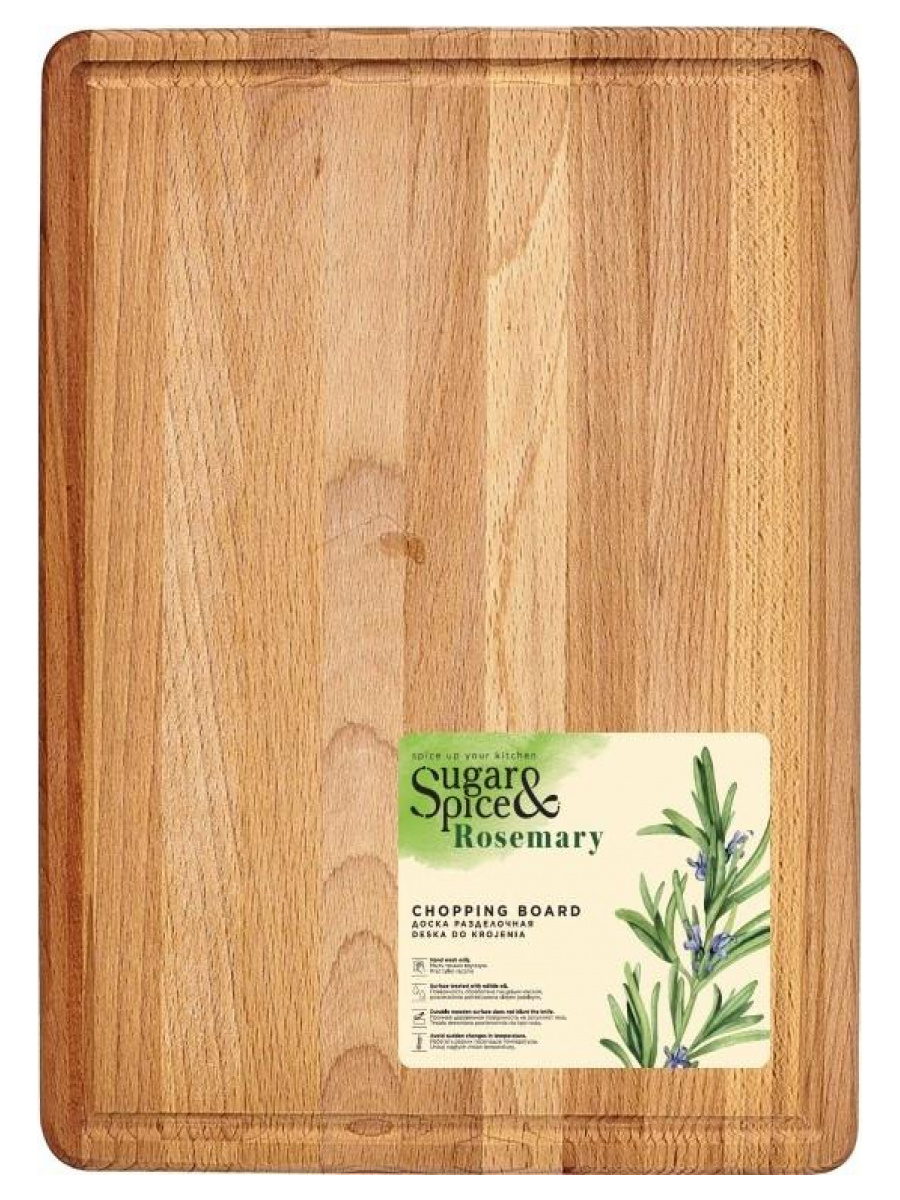 Доска разделочная Sugar&Spice Rosemary 37х28см деревянная