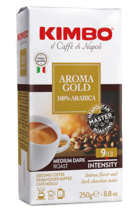 Кофе Kimbo натуральный  молотый "AROMA GOLD",  250г.