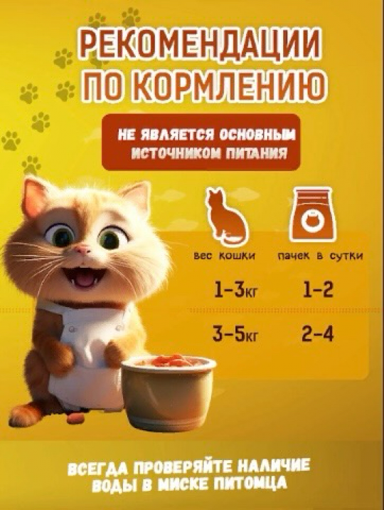 Корм для кошек влажный "Курица с лососем", 12шт