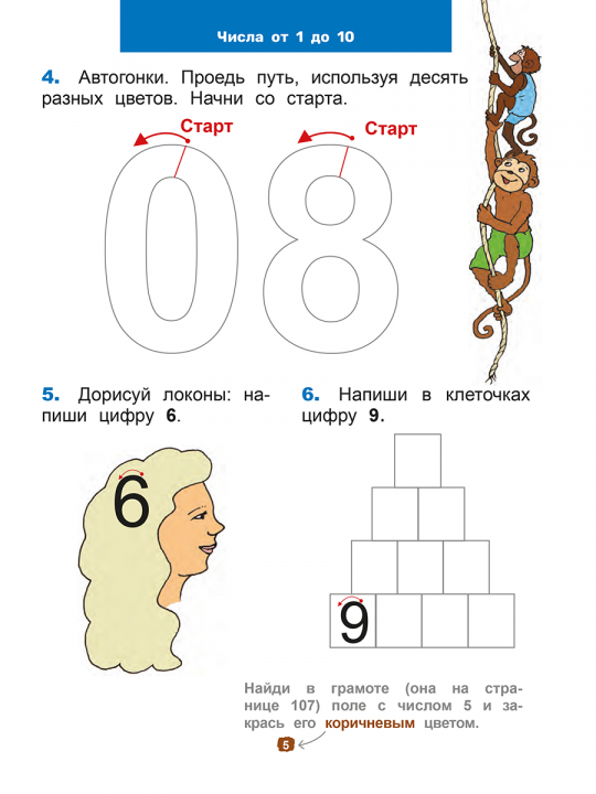 Математический тренажёр. 1 класс