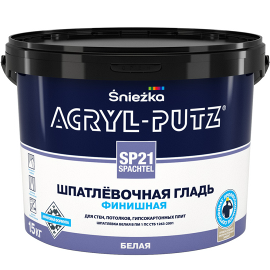 Шпатлевка «Sniezka» Acryl Putz SP21 Finish, 15 кг