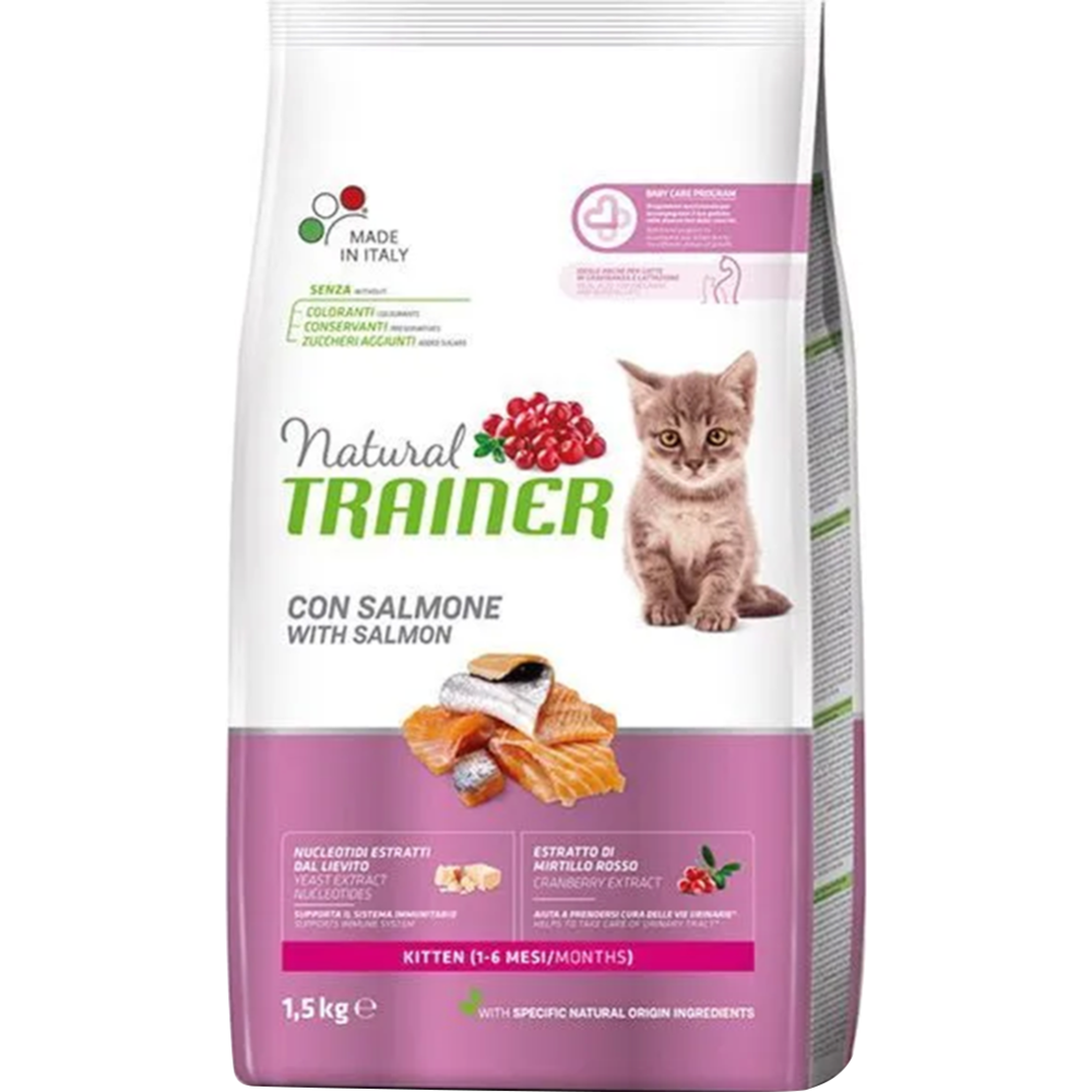 Корм для котят «Trainer» Natural, лосось, 1.5 кг