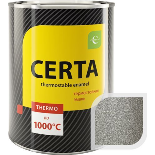 Эмаль «Certa» HS, 800°С, графит металлик, 800 г