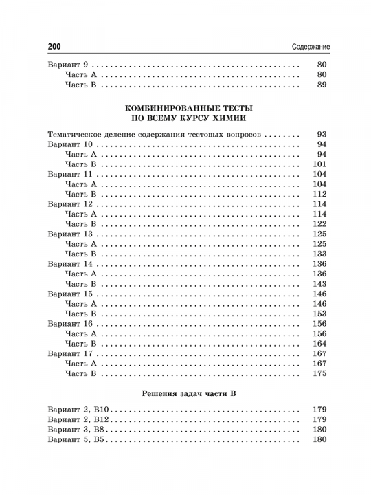 Тесты по химии: заключительный этап подготовки к ЦТ