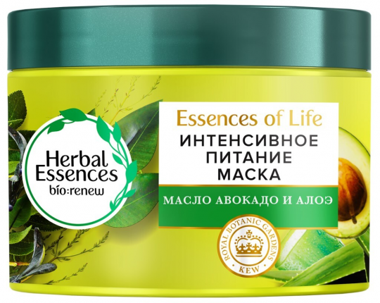 Маска для волос Herbal Essences Интенсивное Питание Алоэ и Масло Авокадо 450 мл