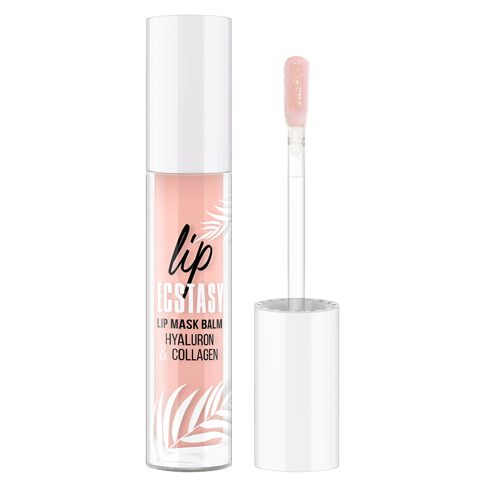 Маска-бальзам для губ LUXVISAGE LIP ECSTASY hyaluron & collagen тон 602 Peach