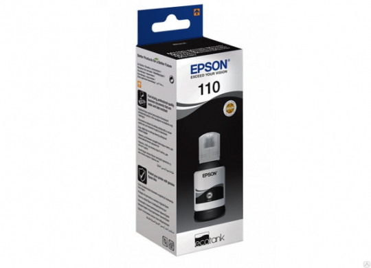 Оригинальные чернила EPSON 110 (C13T03P14A XL) для M1100, M1120, M2140, M2170 120 мл, черные