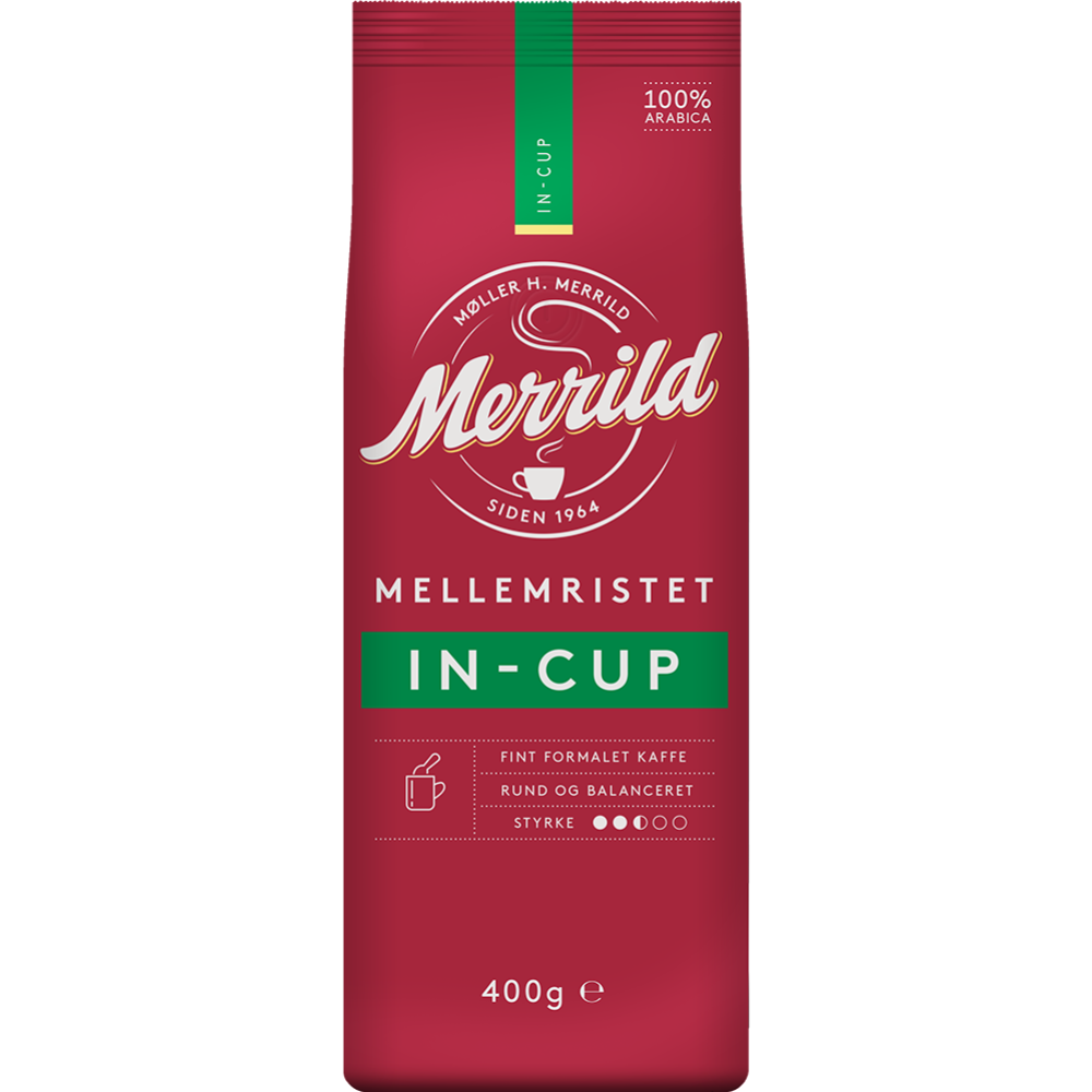 Кофе молотый «Merrild» натуральный жареный в чашке, 400 г #0