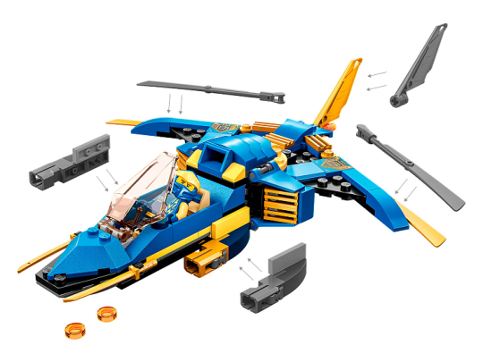 Конструктор LEGO Ninjago LEGO 71784 Сверхзвуковой самолет Джея