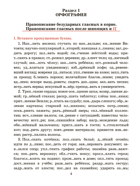 Русский язык. Тренажер по орфографии и пунктуации. 10-11 классы: пособие для учащихся учреждений общего среднего образования