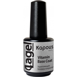 База для гель-лака «Kapous» Vitamin Base Coat, 1111, укрепляющая, 15 мл